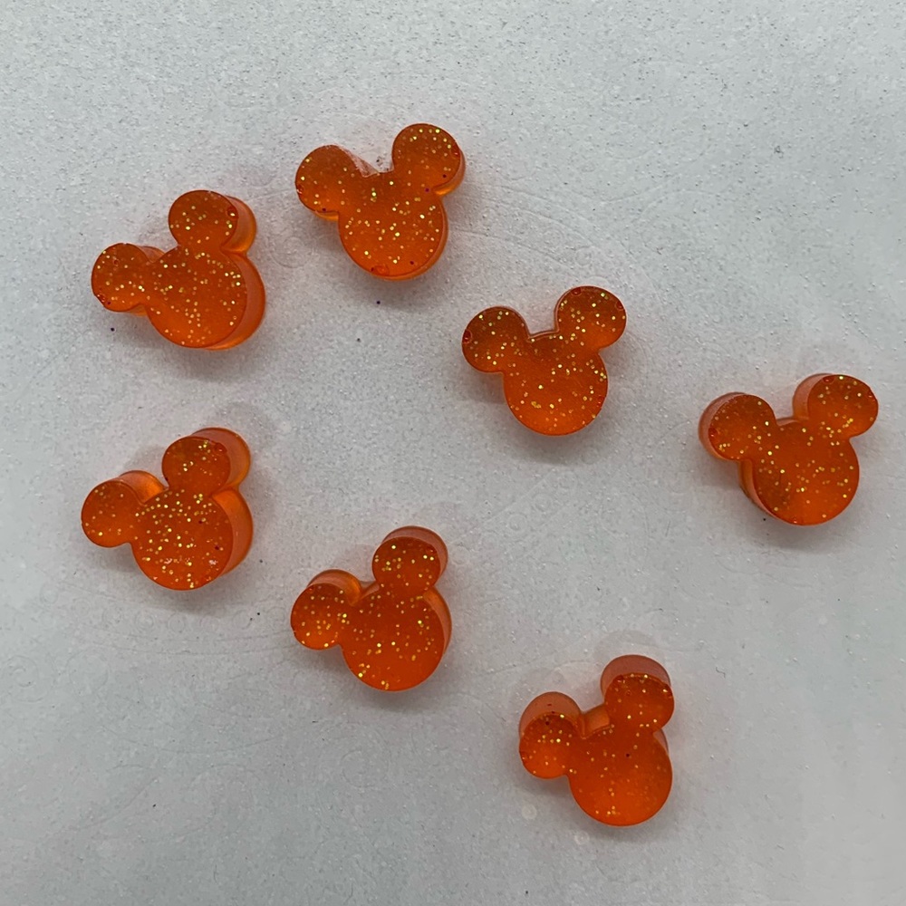 Mickey Mouse Head Glitter Magnets Set of 7 Bundle and Save!